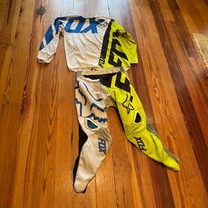 Fox 360 motorcycle pants (sz34) and jersey set size XL